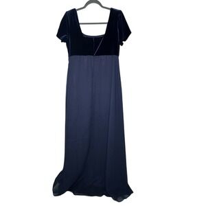 Vintage Michaelangelo Women Babydoll Maxi Formal Dress 12 Bridgerton Regencycore